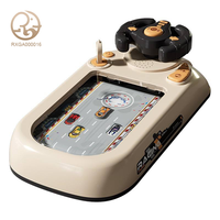 Console de Jeu de Course STIM pour Enfants avec Simulation de Parcours d'Obstacles et Volant de Course Électrique en Plastique