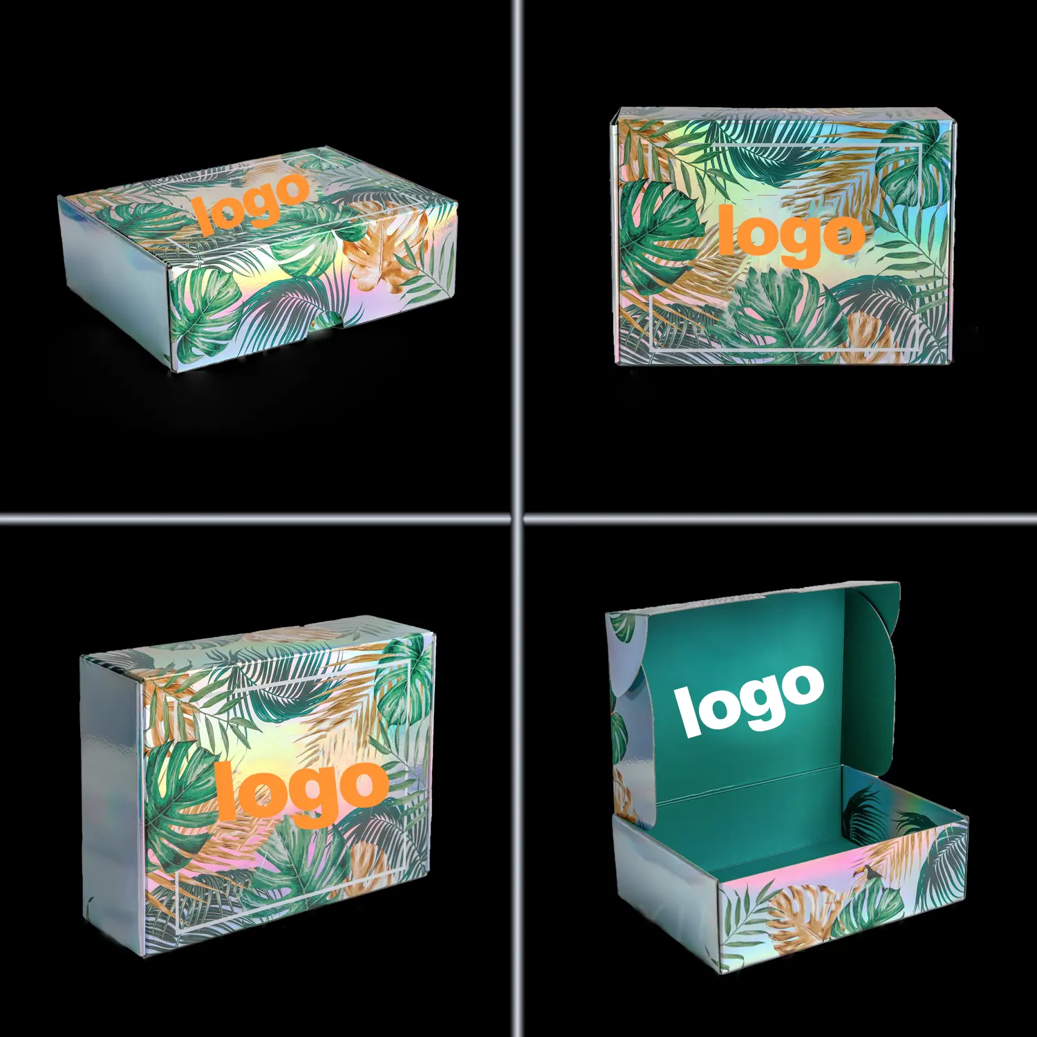 Eco Friendly durevole naturale personalizzato Logo Pack pieghevole spedizione Mailing scatola postale in cartone di carta Kraft