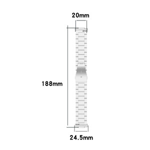 BEEFLYPOWER Correa de Repuesto de Acero Inoxidable para Reloj Inteligente Huawei <span class=keywords><strong>Fit2</strong></span> - Product Image 5