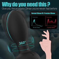 360 °   Rotierendes Erwachsenen-Sexspielzeug für Männer Prostata-Massagegerät Erwachsenen-Spielzeug Analplug Vibrierender Butt Plug mit 10 Vibrationsmodi