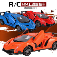 Voiture télécommandée 5 canaux à l'échelle 1/24 avec portes ouvrantes, véhicule électrique jouet, cadeau pour enfants, dropshipping Shopify