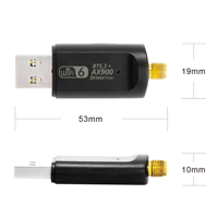 Adaptador WiFi Inalámbrico para Computadora de Doble Banda AX900, Dongle WiFi 6 USB BT5.3 Combo, Receptor para Laptop y Escritorio, Venta al Por Mayor