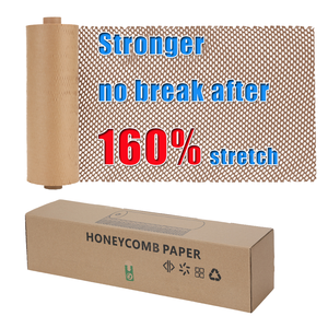 Honeycomb Paper Cushioning Wrap for Moving House Kraft Packing Paper for Gift Breakables As Bubble Wrap Roll Alternative