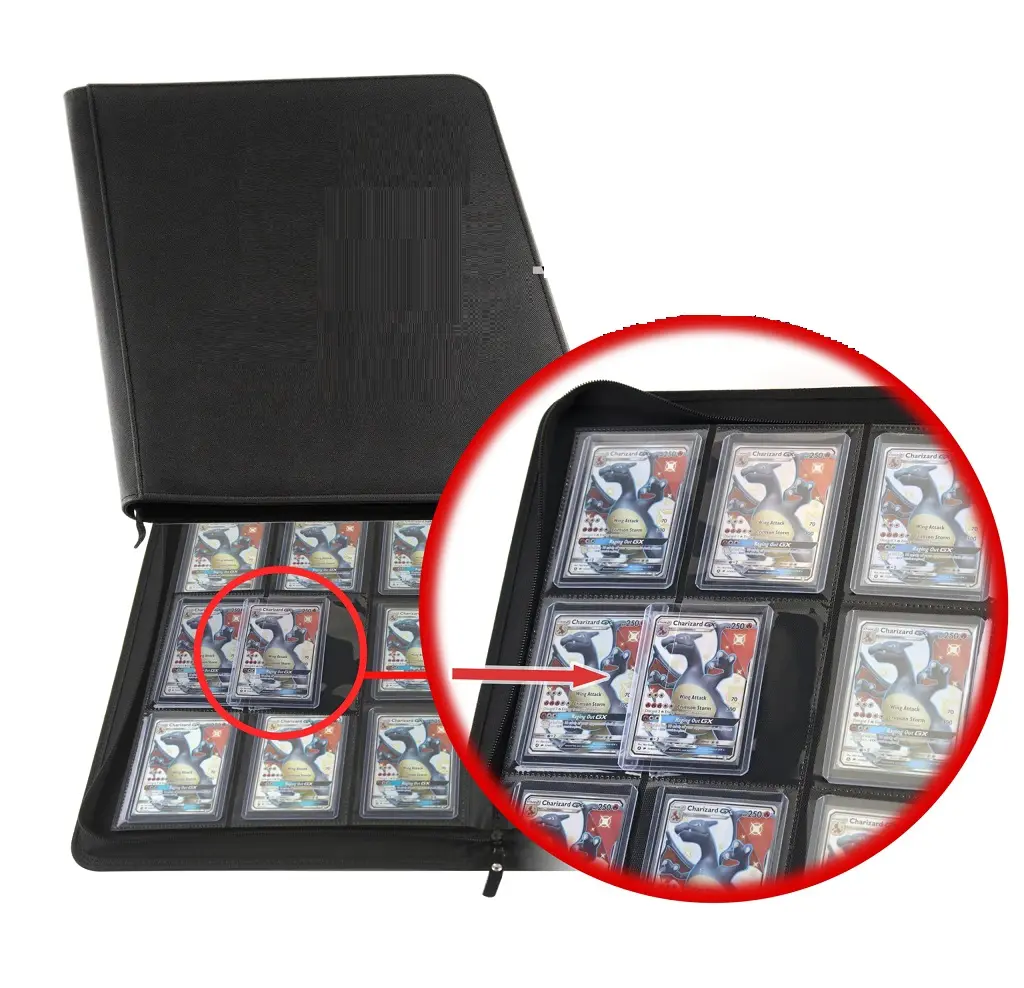Atacado 4 9 12 Pocket top carregador fichário cartão Mtg Tcg Yugioh Trading Premium Collection Pasta Álbum toploader Binder