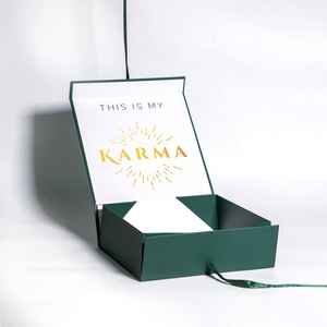 Custom Logo Flip Foldable Gift <b>Box</b> With Magnetic Closure Lid Luxury Black Folding <b>Book</b> Shaped Paper Packaging Magnetic Gift <b>Box</b> - Product Image 5