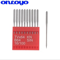 10 Aiguilles TVx64 TV*64 DOTEC B64 pour Machines à Point de Chaînette à 2 Aiguilles/Machines à Coudre les Entrejambe, Pièces et Accessoires