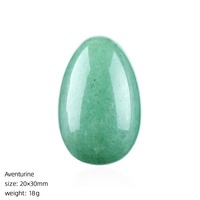 Œufs en Cristal 30x20mm, Statues Ornementales, Cristaux de Roche Polis, Artisanat de Sculpture sur Pierre, Pierres Cadeaux pour l'Équilibre et la Décoration Intérieure