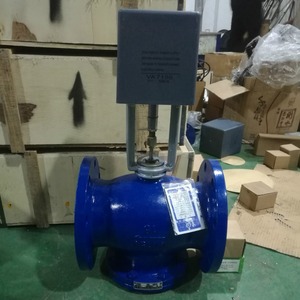 Válvula de Control Bidireccional Eléctrica Va7100 DC 24V para Regulación de Agua en Sistemas de Calefacción y Aire Acondicionado Central - Product Image 1