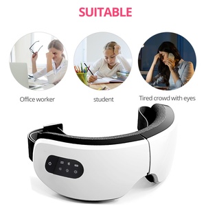 Masseur oculaire portable avec chaleur et vibrations, masque de massage, compresse chaude pour les yeux, soulage la fatigue - Product Image 4