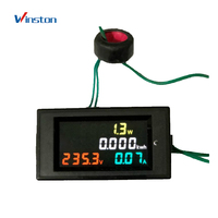 D69-2049 Voltmeter AC Digital 100A 80-300V, Pengukur Voltase Ammeter Energi Listrik