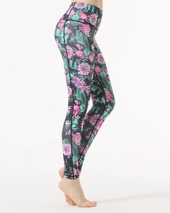 Leggings de Yoga de cintura alta con bolsillos Control de barriga Entrenamiento Correr Pantalones de yoga elásticos de 4 vías Entrenamiento Medias largas - Product Image 4