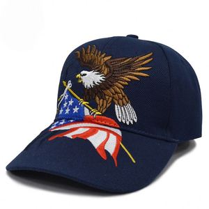 Casquette de baseball unisexe en coton brodé Aigle et motif Argyle, édition 250e anniversaire des États-Unis - Style Hip-Hop, Street Dance, Skateboard - Product Image 5