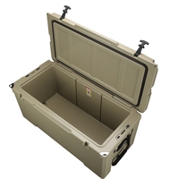 Glacière isotherme moderne de 135 L, étanche, rotomoulée, pour le camping, la pêche, la chasse et les activités de plein air