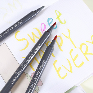 Rotulador de doble punta multicolor para arte de dibujos animados de acuarela y aprendizaje de estudiantes tinta borrable de aire en papel para dibujar grafiti - Product Image 3