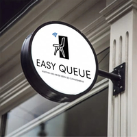 Enseigne lumineuse publicitaire 3D personnalisée en acier inoxydable, lettres lumineuses à effet lumineux, logo d'entreprise, numéro de maison LED, extérieur, étanche