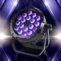18 projecteurs LED RGBWA 5-en-1, 18x15W, projecteur PAR plat coloré RGBWA, 18 pouces, éclairage de scène LED