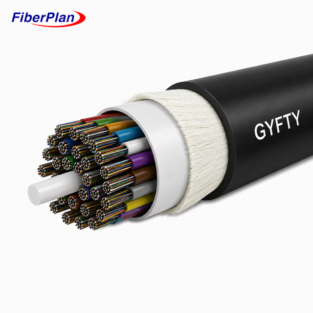 GYFTY 96 Core FRP Fiber Optic Cable Outdoor Loose Tube Communication Cable