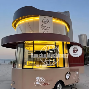 Camion de restauration rapide mobile de haute qualité, neuf, pas cher, snack, glace, café, burger, hot-dog, kiosque en acier inoxydable, antirouille - Product Image 1