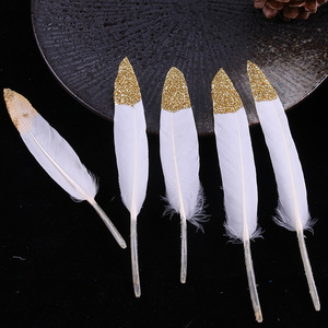 Plumes d'oie en vrac, accessoires décoratifs pour la création de chapeaux, accessoires vestimentaires, artisanat DIY, fournitures pour fêtes et mariages - Product Image 5