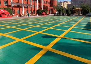 PP Plastic Waterproof Wear-Resistant Anti-Slip Portable Sport Court <b>Tiles</b> Temporary Outdoor Basketball Flooring Click - Product Image 4