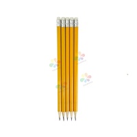 Crayon en bois HB standard à prix réduit, design personnalisé, rouge et noir, pour l'école et le bureau – Vente chaude