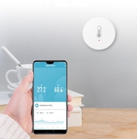 Thermomètre numérique intelligent sans fil Tuya Hygromètre Zigbee 3.0 Thermomètres à capteur de température et d'humidité