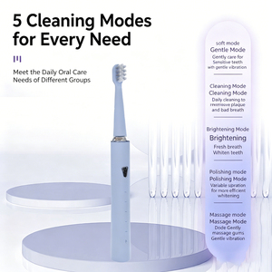 <span class=keywords><strong>Brosse</strong></span> à dents électrique rechargeable étanche IPX7 personnalisable OEM <span class=keywords><strong>pour</strong></span> adultes, nettoyage en profondeur, poils doux, <span class=keywords><strong>brosse</strong></span> à dents intelligente - Product Image 3
