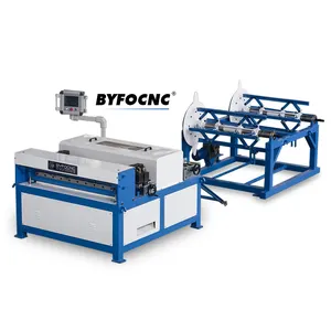 BYFO Galvanized Air Duct Line II Hvac Duct Manufacturing Line 2 Pipe Making Machinery