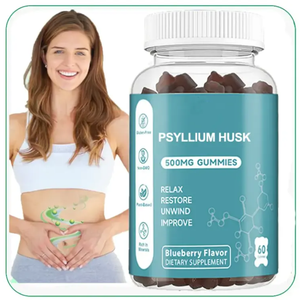 Suplemento de fibra herbal 500mg Extracto de cáscara de <span class=keywords><strong>psyllium</strong></span> Gummies orgánicos a granel de cáscara de <span class=keywords><strong>psyllium</strong></span> - Product Image 2