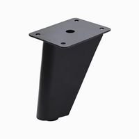 Lux Furniture Niveau d'entrée Carré Pyramide Jambe Supports en fer pour canapé Salle de bain Armoire TV Meuble Table basse