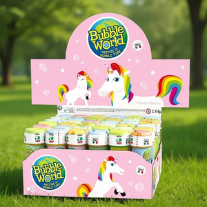 Bubble World Unicorn Bubbles 60Ml per il divertimento dei bambini durante il gioco - Product Image 3