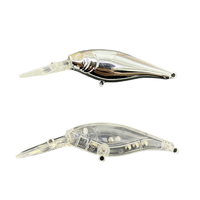 Leurre dur Flicker Shad 5cm 5g à flottement lent, leurres de pêche pour eau douce, appât minnow non peint pour la pêche