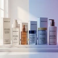 Kit de Soins de la Peau à Marque Privée OEM : Nettoyant Doux Fermenté aux Acides Aminés, Sérum C, Crème au Rétinal, Gommage Corporel VC, Lotion Raffermissante