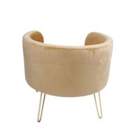 Fournitures pour animaux de compagnie Canapé-lit pour animaux de compagnie en forme de cercle avec pieds en métal Lit rond pour chat adorable Lit pour animaux de compagnie en velours