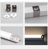 Profilé en aluminium LED SDW002 à longueur personnalisée pour bande LED, dissipation de chaleur