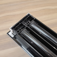Diffuseur de grille d'air en PVC à fente linéaire en plastique