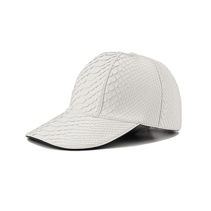 ZENOS Luxury Custom Python Skin Baseball Cap <b>Waterproof</b> Sports Golf Travel <b>Hat</b> with Silver Copper Buckle - Product Image 2