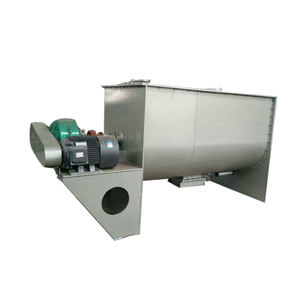 เครื่องผสมริบบิ้นมอเตอร์ AC ความเร็วสูงแบบอัตโนมัติ ปริมาณสารตกค้างต่ำ ผลิตจาก SUS304 แบบแนวนอน สำหรับสารเติมแต่งอาหาร สารเคมี เม็ดพลาสติก - Product Image 2