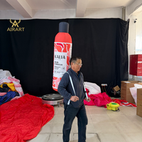 Mascotte gonflable personnalisée en forme de bouteille pour la marche, costume gonflable portable en forme de bouteille pour la promotion publicitaire de rue