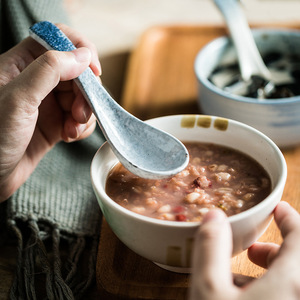 <span class=keywords><strong>Cuillère</strong></span> <span class=keywords><strong>à</strong></span> soupe <span class=keywords><strong>en</strong></span> céramique, style japonais, design classique, vaisselle de cuisine domestique, cuillères polyvalentes pour riz et bouillie - Product Image 5