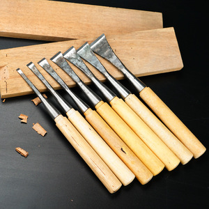 Ciseaux à bois pour la sculpture sur bois, 5-40 mm, manche en bois, pour la menuiserie et le travail du bois - Product Image 1
