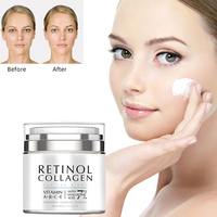 Crème de nuit anti-âge à l'acide hyaluronique, aux vitamines A et E, à la collagène, en marque privée, 50 ml, pour le visage et le cou, soin raffermissant de la peau pour femmes