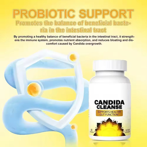 Compléments alimentaires à base de plantes OEM, capsules de désintoxication intestinale et du côlon, soutien à la santé intestinale des adultes, capsules de nettoyage de la candidose - Product Image 2