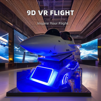 Simulador de Vuelo en Helicóptero de Realidad Virtual 9D de 360 Grados, Juego Educativo de Fibra de Vidrio y Metal para Interiores, Uso Público en Escuelas y Guarderías, Gratuito