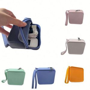Fashionable Portable Eco-Friendly Silicone Coin Purse Lightweight Travel <b>Pouch</b> <b>Water</b> Resistant Durable Reusable Cash Earbuds - Product Image 5