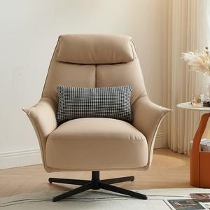 Fauteuil de canapé moderne rotatif de luxe Fauteuil de salon inclinable intérieur de salon Chambre à coucher Mobilier à dossier haut en cuir Design - Product Image 3