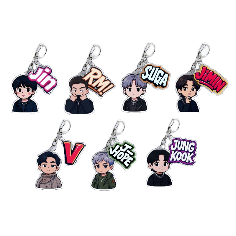 KPOP Idol Cute Cartoon Bangtan Boys JUNGKOOK V Taehyung JIN SUGA