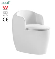 WC monobloc allongé en acier inoxydable ZOGII CE UPC de haute qualité, à double chasse, à poser au sol, avec siphon en S pour salle de bain