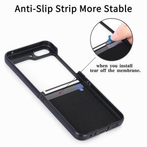 เคสคาร์บอนไฟเบอร์สุดหรูสำหรับ Samsung <span class=keywords><strong>Galaxy</strong></span> zflip <span class=keywords><strong>ZFlip3</strong></span> Z flip 4 Z 5 5G เคสกันกระแทกแบบบางฝาครอบพีซีแบบแข็ง - Product Image 3