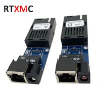 Super mini convertisseur de média optique FTTH 1 paire 1GE Gigabit 10/100/1000 Mbps Monomode Fibre unique Port SC 20KM Carte PCBA